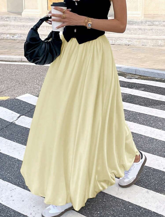 Long baby yellow skirt