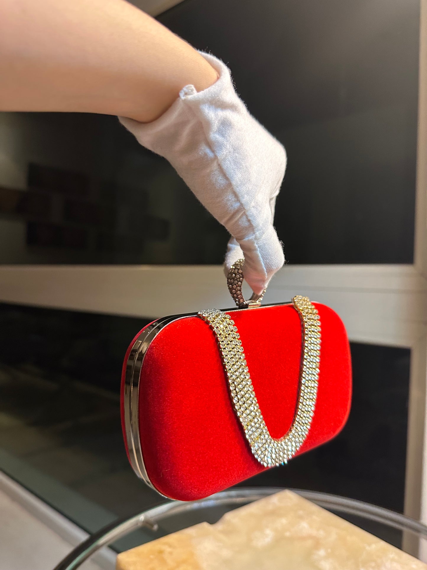 Bolsos de noche de terciopelo de lujo para mujer.