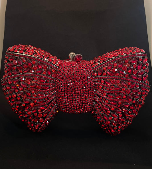 Red bow clutch